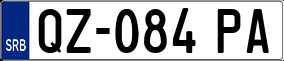 Trailer License Plate